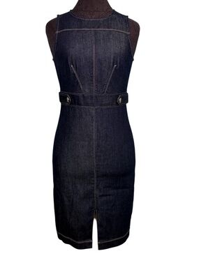 Ann Taylor Dark Blue Denim Jean Dress